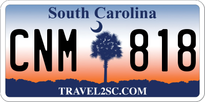 SC license plate CNM818
