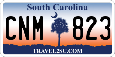 SC license plate CNM823