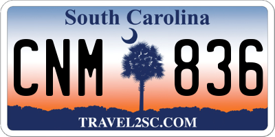 SC license plate CNM836