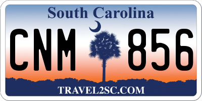 SC license plate CNM856