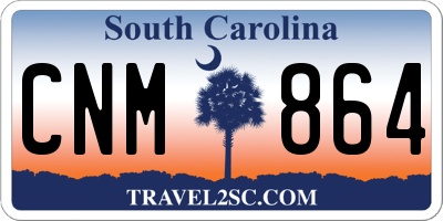 SC license plate CNM864