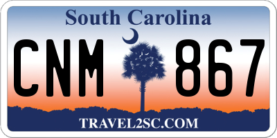 SC license plate CNM867