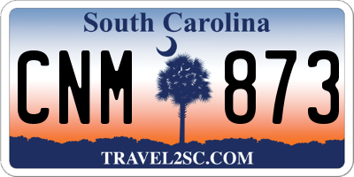 SC license plate CNM873