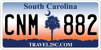 SC license plate CNM882