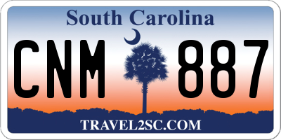 SC license plate CNM887