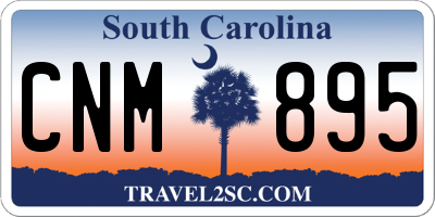 SC license plate CNM895