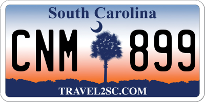 SC license plate CNM899