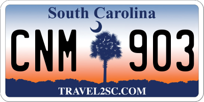 SC license plate CNM903