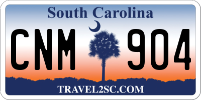 SC license plate CNM904