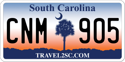 SC license plate CNM905