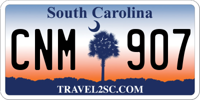 SC license plate CNM907