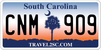 SC license plate CNM909