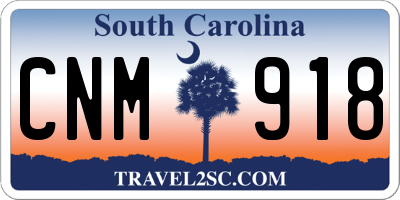 SC license plate CNM918