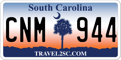 SC license plate CNM944