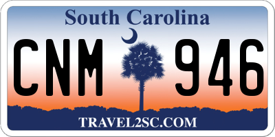 SC license plate CNM946