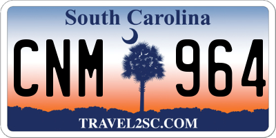 SC license plate CNM964