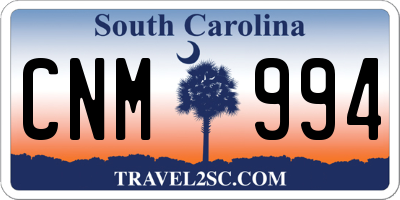 SC license plate CNM994