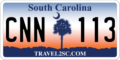 SC license plate CNN113