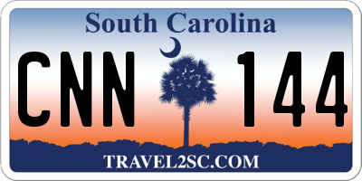 SC license plate CNN144