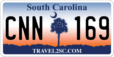 SC license plate CNN169