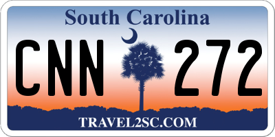 SC license plate CNN272