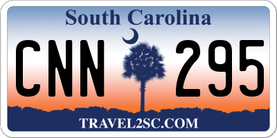 SC license plate CNN295