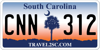 SC license plate CNN312