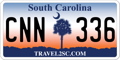 SC license plate CNN336
