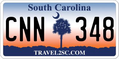 SC license plate CNN348