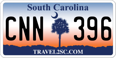 SC license plate CNN396
