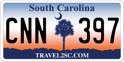 SC license plate CNN397