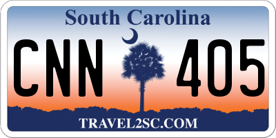 SC license plate CNN405