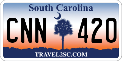 SC license plate CNN420