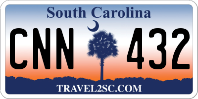 SC license plate CNN432