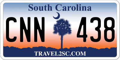 SC license plate CNN438