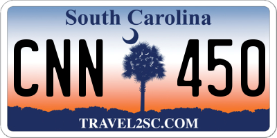 SC license plate CNN450
