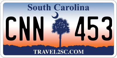 SC license plate CNN453