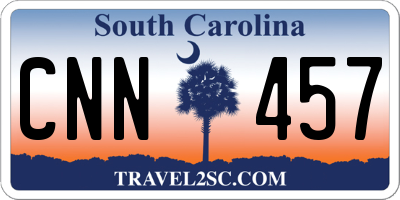SC license plate CNN457