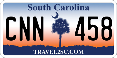 SC license plate CNN458