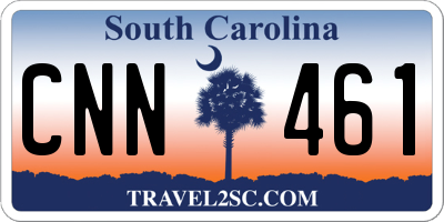 SC license plate CNN461