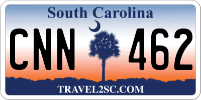 SC license plate CNN462