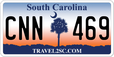 SC license plate CNN469