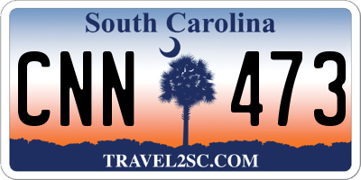 SC license plate CNN473