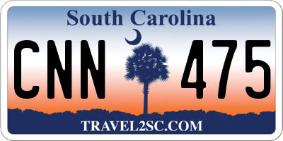 SC license plate CNN475