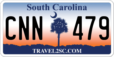 SC license plate CNN479