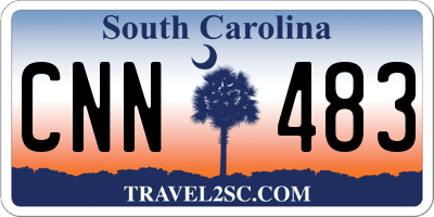 SC license plate CNN483