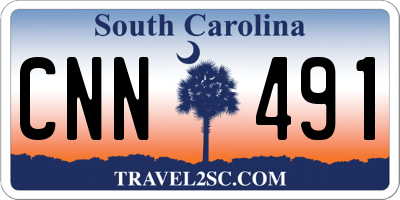 SC license plate CNN491