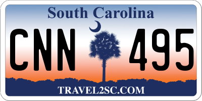 SC license plate CNN495