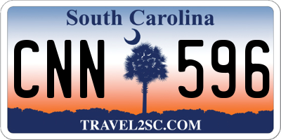 SC license plate CNN596