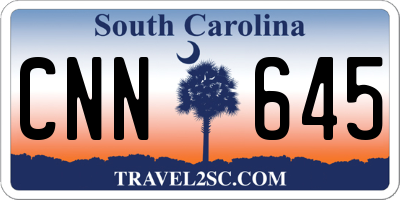 SC license plate CNN645